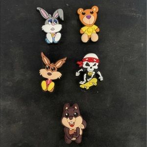 5 Drew Croc Charms Set